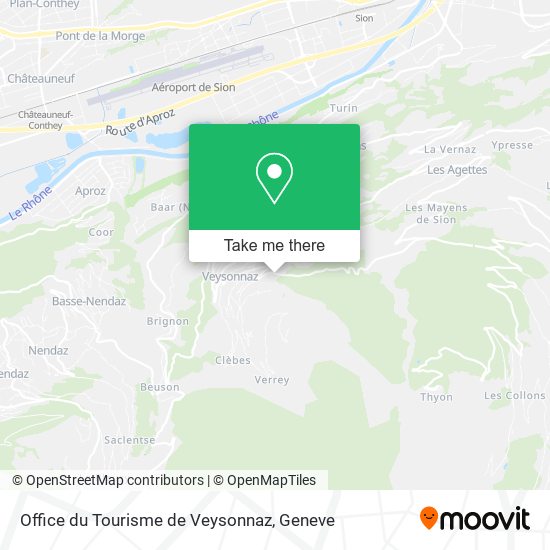 Office du Tourisme de Veysonnaz map