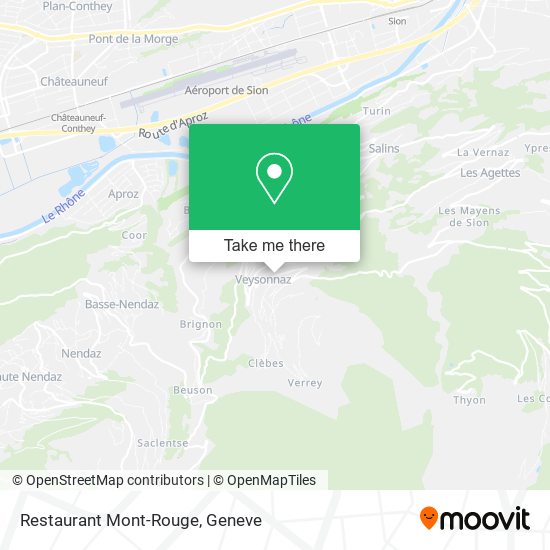 Restaurant Mont-Rouge map