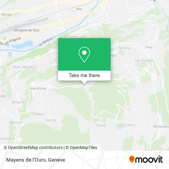 Mayens de l'Ours map