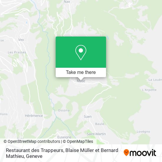 Restaurant des Trappeurs, Blaise Müller et Bernard Mathieu map
