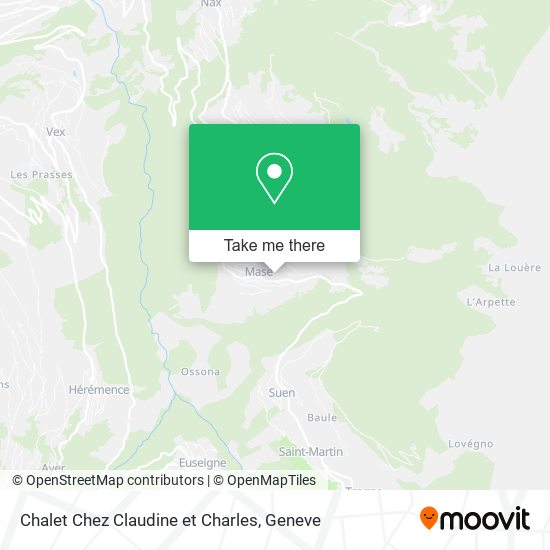 Chalet Chez Claudine et Charles map