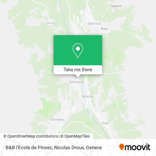 B&B l'Ecole de Pinsec, Nicolas Droux map