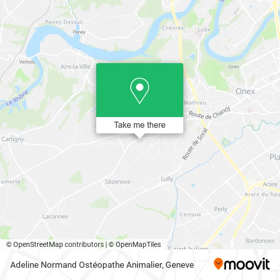 Adeline Normand Ostéopathe Animalier map