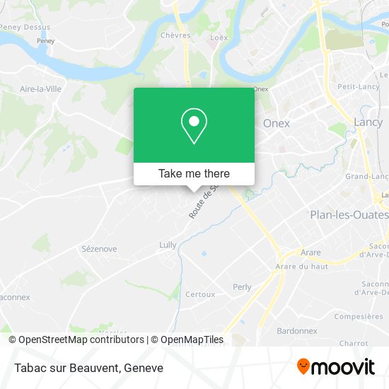 Tabac sur Beauvent map