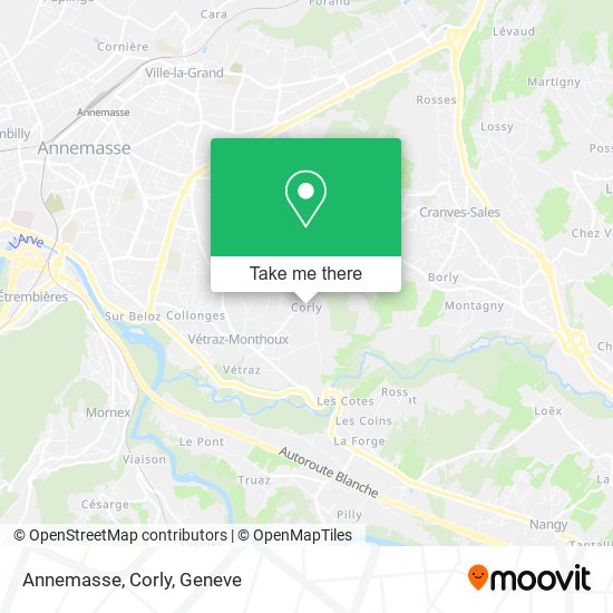 Annemasse, Corly map