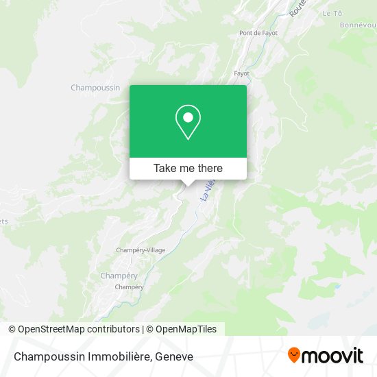 Champoussin Immobilière map
