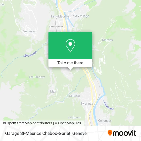 Garage St-Maurice Chabod-Garlet map