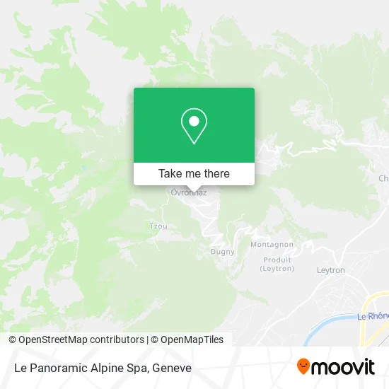 Le Panoramic Alpine Spa map
