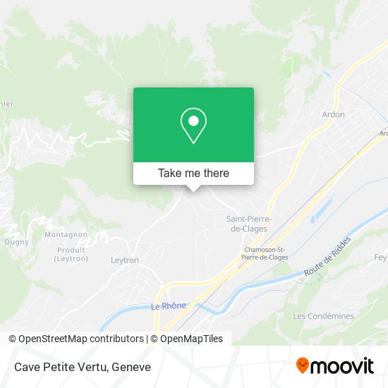 Cave Petite Vertu map