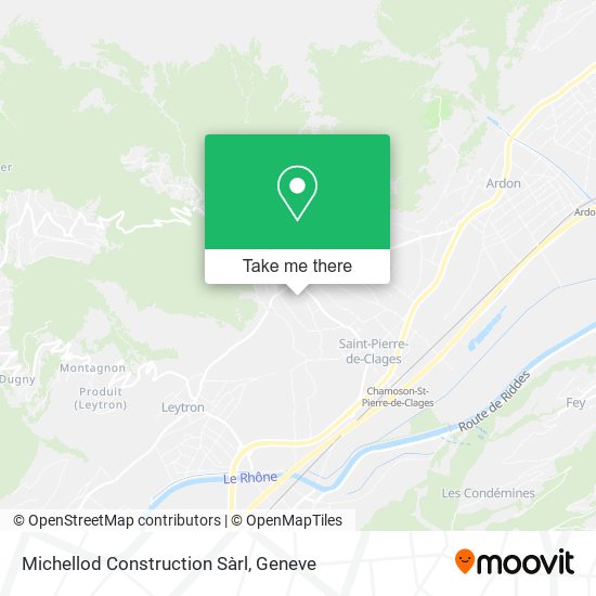 Michellod Construction Sàrl map