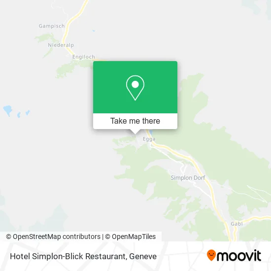 Hotel Simplon-Blick Restaurant map