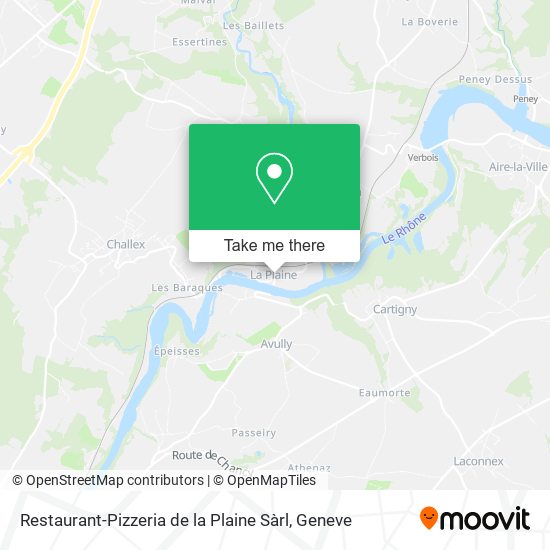 Restaurant-Pizzeria de la Plaine Sàrl Karte