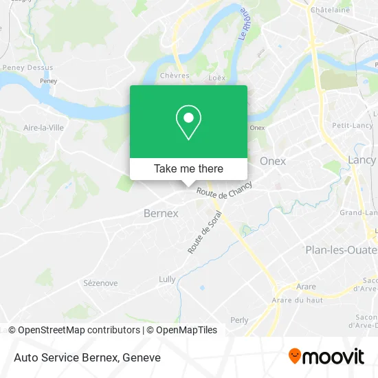 Auto Service Bernex map