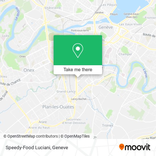 Speedy-Food Luciani map