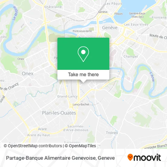 Partage-Banque Alimentaire Genevoise map