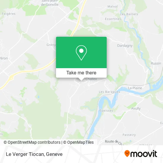 Le Verger Tiocan map