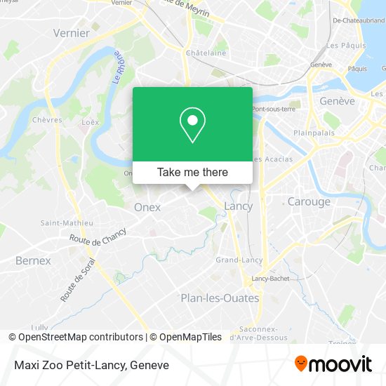 Maxi Zoo Petit-Lancy map