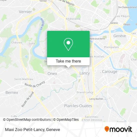 Maxi Zoo Petit-Lancy map