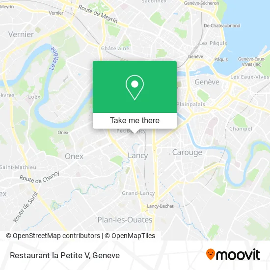Restaurant la Petite V map