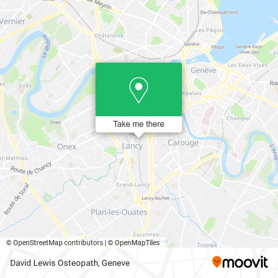 David Lewis Osteopath map