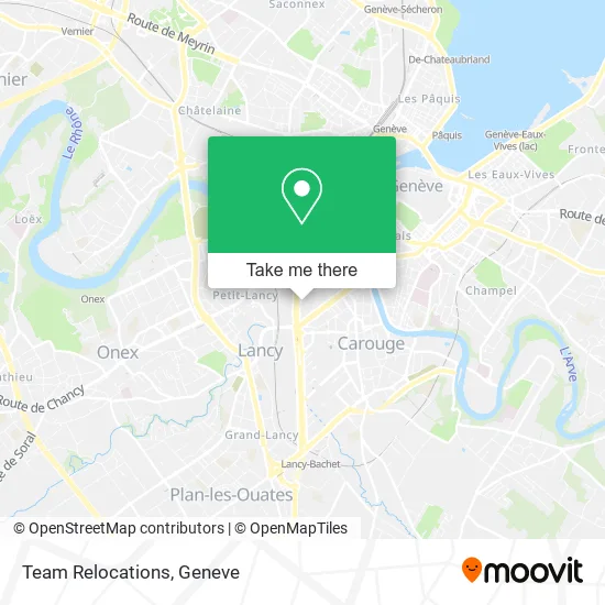 Team Relocations map