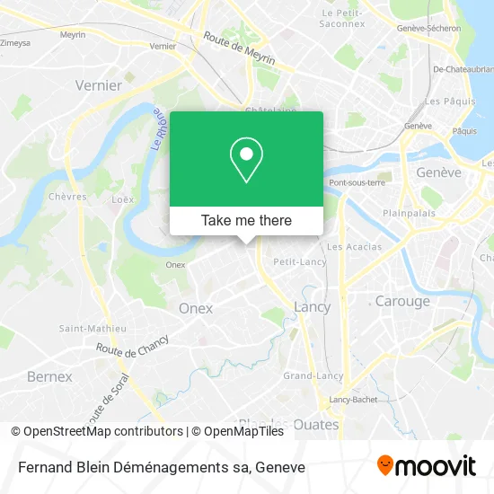 Fernand Blein Déménagements sa map