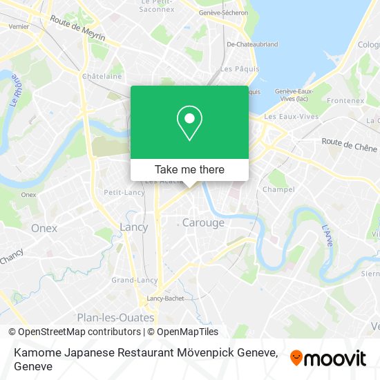 Kamome Japanese Restaurant Mövenpick Geneve Karte