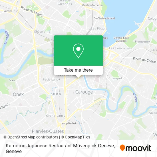Kamome Japanese Restaurant Mövenpick Geneve map