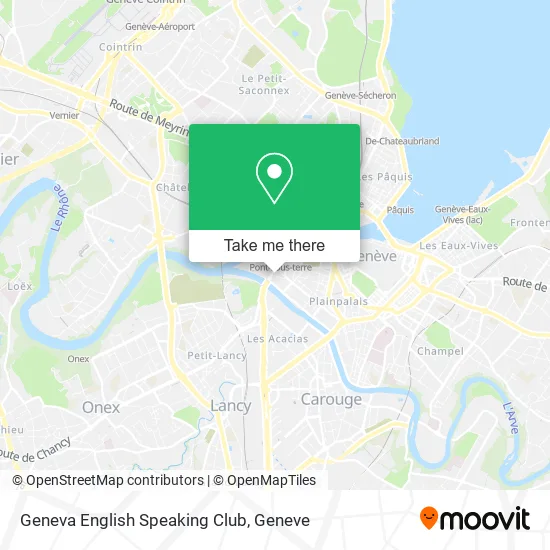 Geneva English Speaking Club map