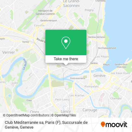 Club Méditerranée sa, Paris (F), Succursale de Genève Karte