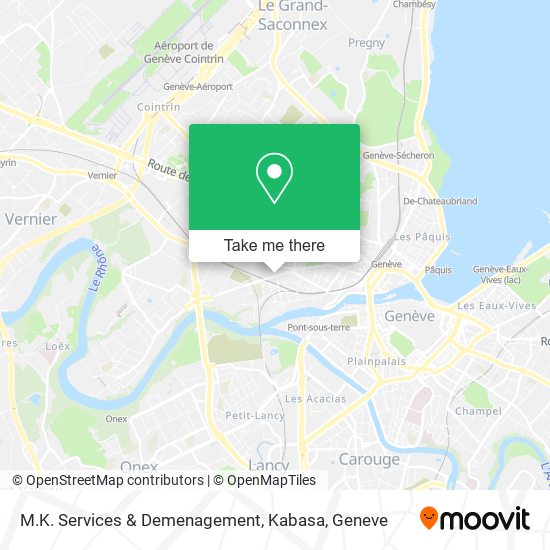 M.K. Services & Demenagement, Kabasa map