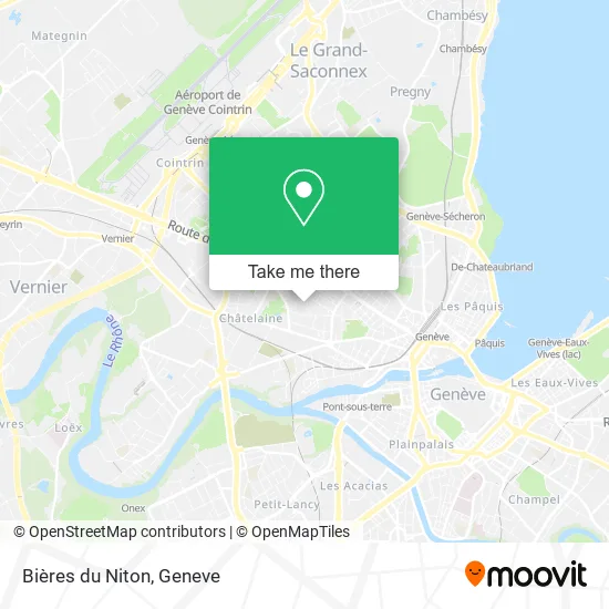 Bières du Niton map