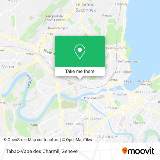 Tabac-Vape des Charmil map