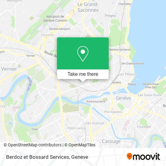 Berdoz et Bossard Services map