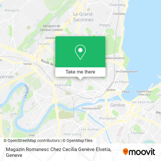 Magazin Romanesc Chez Cecilia Genève Elvetia map