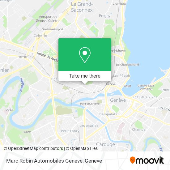 Marc Robin Automobiles Geneve map