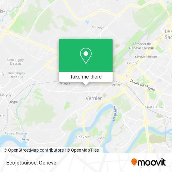 Ecojetsuisse map
