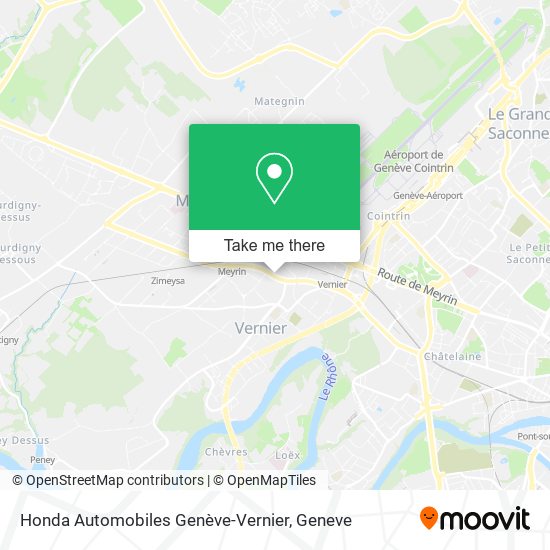 Honda Automobiles Genève-Vernier map