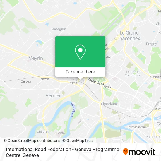 International Road Federation - Geneva Programme Centre map