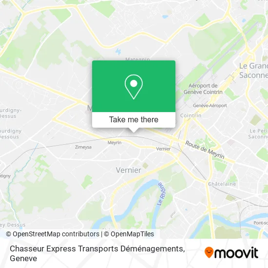 Chasseur Express Transports Déménagements map