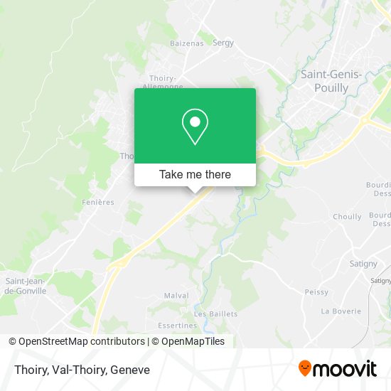 Thoiry, Val-Thoiry map