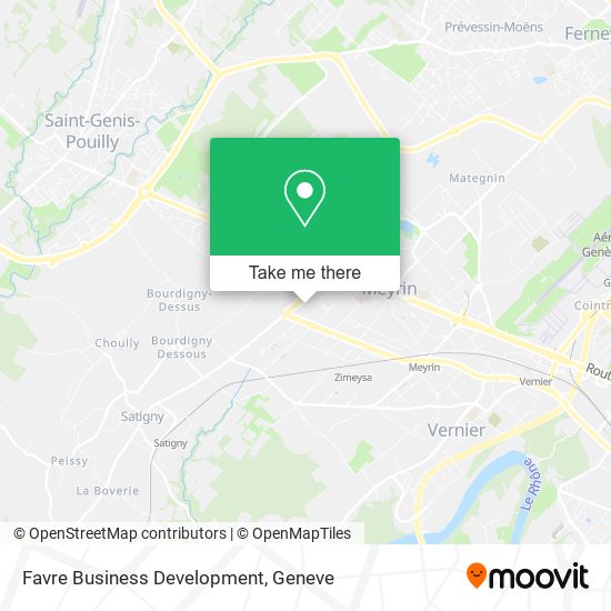 Favre Business Development map