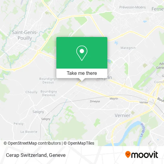 Cerap Switzerland map