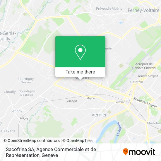 Sacofrina SA, Agence Commerciale et de Représentation map