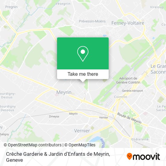 Crêche Garderie & Jardin d'Enfants de Meyrin map
