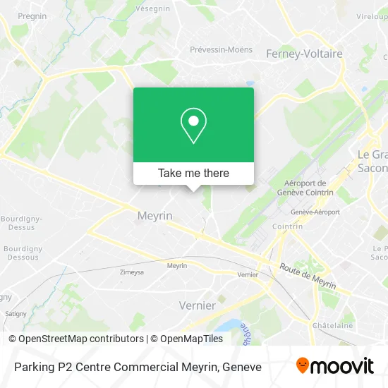 Parking P2 Centre Commercial Meyrin plan