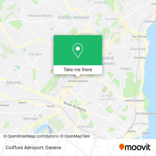 Coiffure Aéroport map