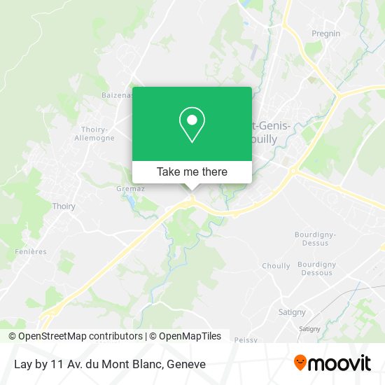 Lay by 11 Av. du Mont Blanc map