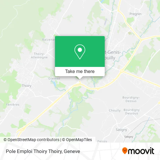 Pole Emploi Thoiry Thoiry map