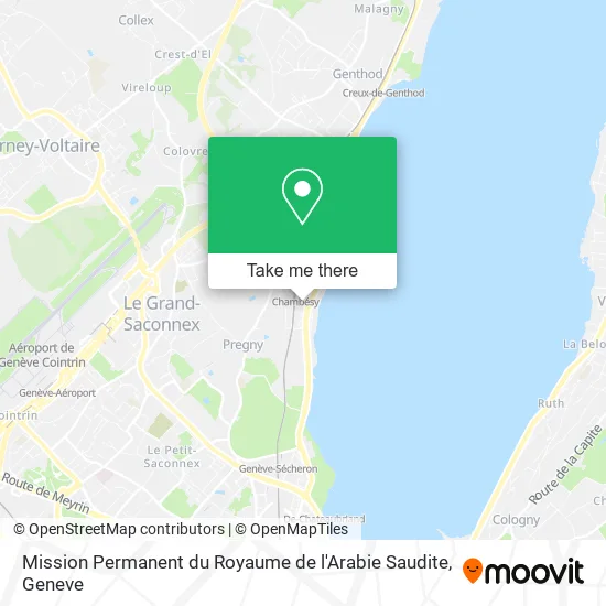 Mission Permanent du Royaume de l'Arabie Saudite map